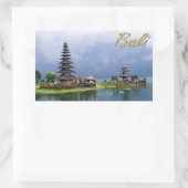 Tempel op een meer rechthoekige sticker (Tas)