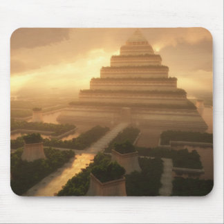 Tempel van de Leaf Mousepad Muismat