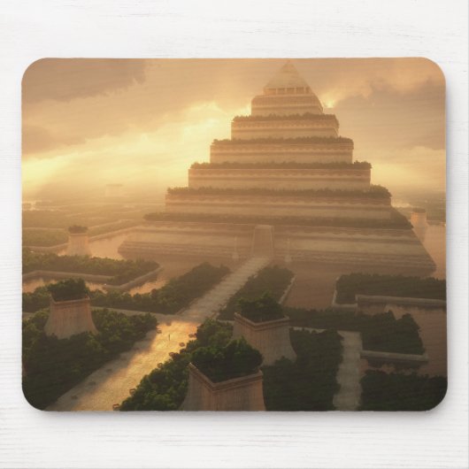Tempel van de Leaf Mousepad Muismat (Voorkant)