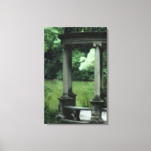 Tempel van de liefde bij de oude Westbury Gardens Canvas Afdruk