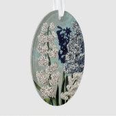 tempel van Flora Hyacinths Flowers Keramisch Ornament (voorkant)