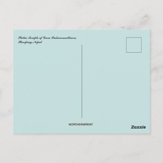 Tempel van Guru Padmasambhava Nepal Briefkaart (Achterkant)