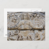 Tempel van Hadrianos, MEDUSA - Afbeelding van Medu Briefkaart (Voorkant / Achterkant)