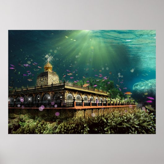 tempel van het koraalrif - Poster (Voorkant)