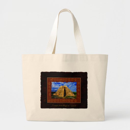 Tempel van het Magische Maya Gift-object Grote Tote Bag (Voorkant)