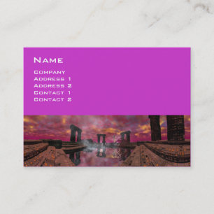 TEMPEL VAN HET WATER , Paarse Fuchsia Visitekaartje