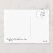 Tempel van Jupiter Briefkaart (Achterkant)