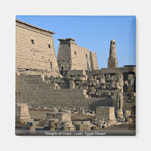 Tempel van Luxor, Luxor, Egyptische woestijn Magneet (Voorkant)