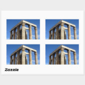 tempel zeus rechthoekige sticker (Vel)