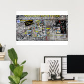 Tempelberg - Stier patroon Poster (Thuiskantoor)