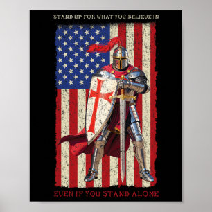 Tempeliers Kruisvaarder Middeleeuwse Amerikaanse V Poster