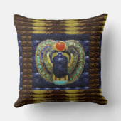 tempelkunst uit Egypte PYRAMIDS Kussen (Achterkant)