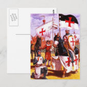 Tempelritter Briefkaart (Voorkant / Achterkant)
