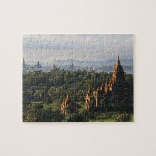 Tempels bij zonsopgang, Bagan, Myanmar Legpuzzel