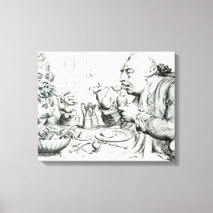 Temperance bij een ruggenmerg canvas afdruk