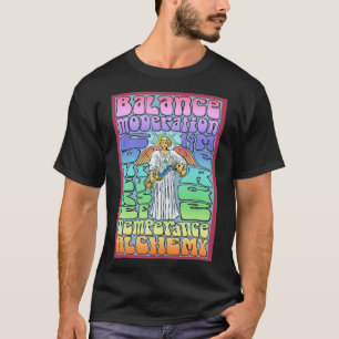 Temperance Kaart Rock n Roll Tarot Deck Poster T-shirt