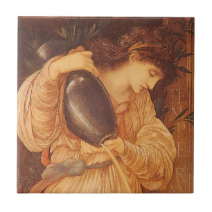 Temperantia door Sir Edward Coley Burne-Jones Tegeltje
