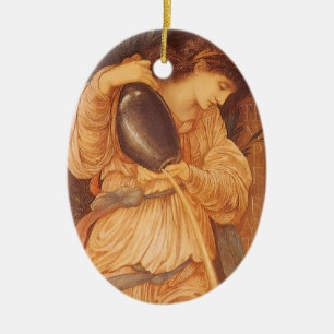 Temperantia van Sir Edward Coley Burne-Jones Keramisch Ornament
