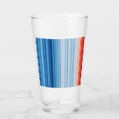 Temperaturen van de klimaatverandering door opwarm glas (Voorkant)