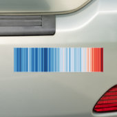 Temperatuur bij opwarming van de aarde bumpersticker (Op auto)