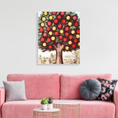 Temperatuurboom, 1872 canvas afdruk (Insitu (Woonkamer))