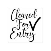 Temperatuurcontrole/Ontruimd voor Ingang Rubberstempel (Afrduk)