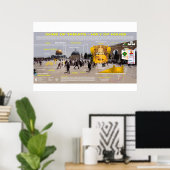 Temperatuurmontagestations - 3e tempel poster (Thuiskantoor)