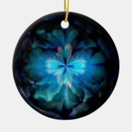 Tempest (blauw) keramisch ornament
