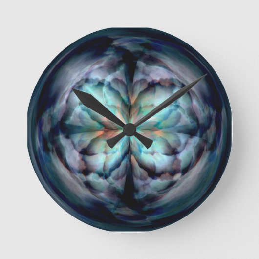 Tempest II (blauw) Ronde Klok (Voorkant)