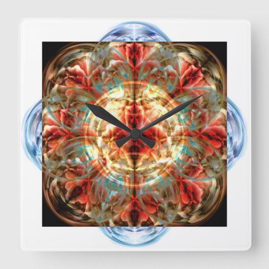 Tempest III Vierkante Klok (Voorkant)