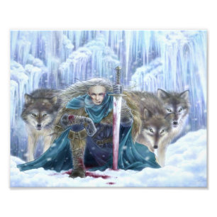 Tempest of Ice Fantasy Art Photo Print Foto Afdruk