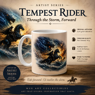 Tempest Rider Mok – Epische Fantasie Ruiter Kunst