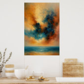 Tempest Serenity Abstract Poster (Keuken)
