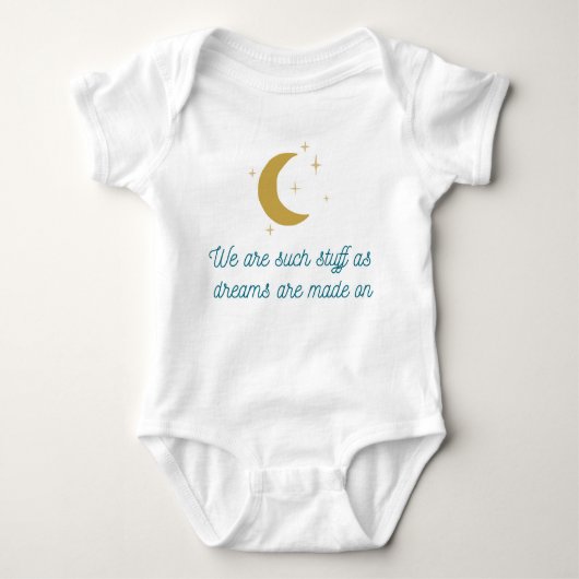 Tempest Shakespeare Quote Baby Bodysuit (Voorkant)