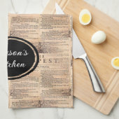 Tempest Shakespeare Serviette de cuisine personnal (Quart Plié)
