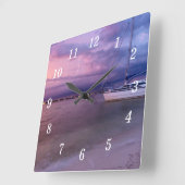 Tempête Arrivant À Navarre Florida Horloge Mur (Angle)