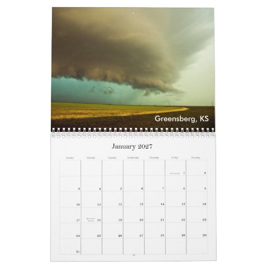 Tempête chassant le calendrier 2010 (Jan 2027)