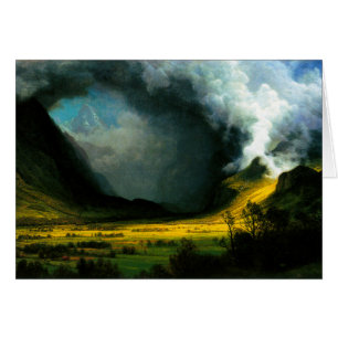 Tempête d'Albert Bierstadt dans les montagnes