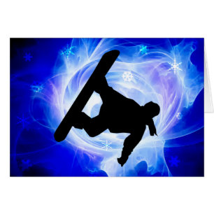 Tempête de neige bleue de remous