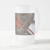 Tempête de neige Cardinal Mug givrée (Devant droit)