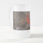 Tempête de neige Cardinal Mug givrée (Devant gauche)