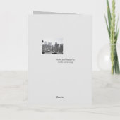 Tempête de neige en Manhattan Carte Modèle de vaca (Dos)