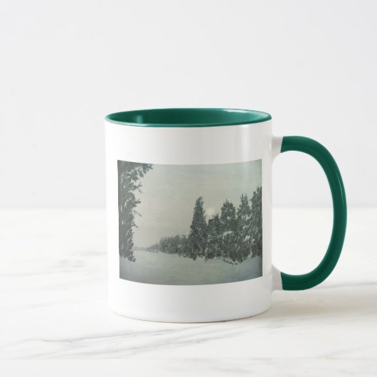 Tempête de neige sur la tasse de traînée de (Droite)