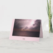 Tempête de nuit à Sea Lightning Note / Carte de vo (Dos)