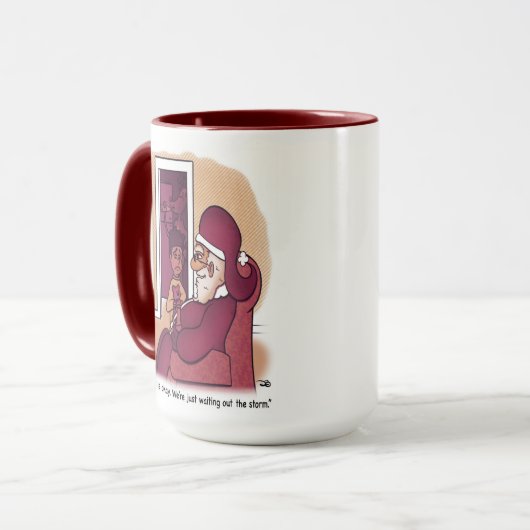 Tempête Fête Mug (Devant gauche)