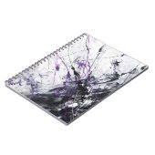 Tempête noire violette foncée Carnet Abstrait (Côté gauche)