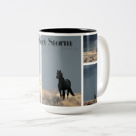 "Tempête parfaite" Mustang Mug  (Devant droit)