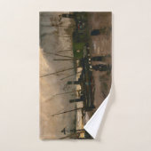 Tempête portuaire des pêcheurs d'Amsterdam par Vin (Serviette à main)