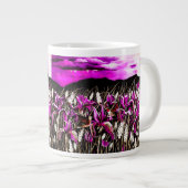 Tempête rose Iris Champs Mug (Devant droit)