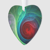 Tempête rouge Floral Art moderne Abstrait Motif co (devant)